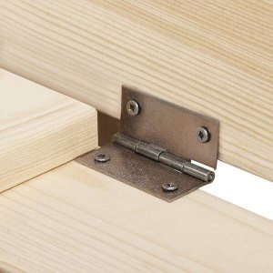 Springos Piaskownica drewniana, zamykana z ławeczkami 120x120 cm UNIWERSALNY 5