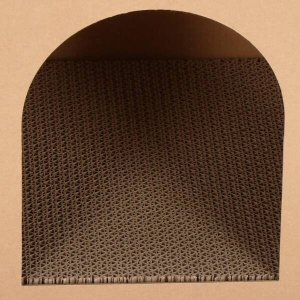 Springos Drapak dla kota, kartonowy domek z drapakiem dla kota 30x30x30 cm legowisko dwupoziomowe, pudełko brązowe UNIWERSALNY 4