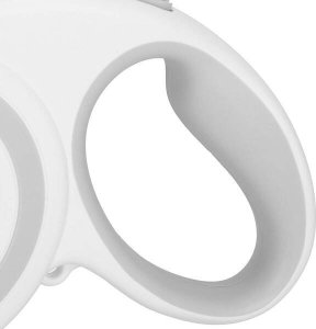 Springos Smycz taśmowa, automatyczna dla psa L - do 50kg długość: 5m biała, szara UNIWERSALNY 6