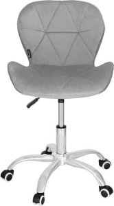 Krzesło biurowe Springos Fotel biurowy obrotowy krzesło na kółkach, do nauki, pracy przed komputerem szare UNIWERSALNY 11