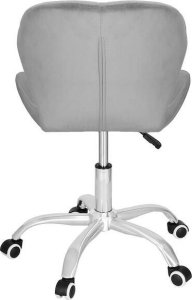 Krzesło biurowe Springos Fotel biurowy obrotowy krzesło na kółkach, do nauki, pracy przed komputerem szare UNIWERSALNY 13