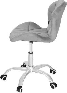 Krzesło biurowe Springos Fotel biurowy obrotowy krzesło na kółkach, do nauki, pracy przed komputerem szare UNIWERSALNY 5