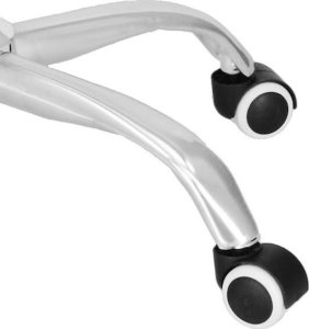 Krzesło biurowe Springos Fotel biurowy obrotowy krzesło na kółkach, do nauki, pracy przed komputerem szare UNIWERSALNY 7