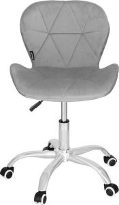 Krzesło biurowe Springos Fotel biurowy obrotowy krzesło na kółkach, do nauki, pracy przed komputerem szare UNIWERSALNY 9
