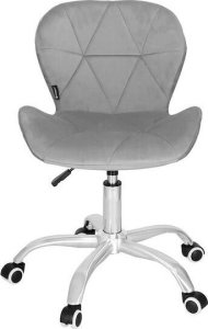Krzesło biurowe Springos Fotel biurowy obrotowy krzesło na kółkach, do nauki, pracy przed komputerem szare UNIWERSALNY 10