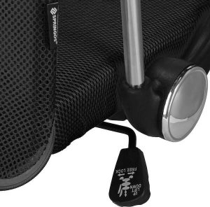 Krzesło biurowe Springos Fotel biurowy obrotowy regulowany krzesło na kółkach, do pracy przed komputerem czarne UNIWERSALNY 9