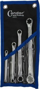 Condor Klucze oczkowe Torx E6-E24 4 sztuki C.4401 1