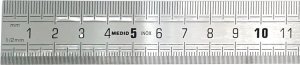 Medid Matowa, giętka linijka stalowa 1000 x 25 x 0.5 mm 1