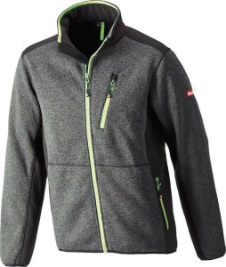 Kurtka męska Fortis Kurtka z dzianiny softshell, rozm. 2XL,ciemnoszary-limonkowy,FORTIS 1