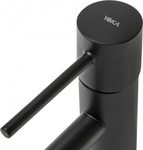 Bateria umywalkowa YokaHome Wysoka bateria umywalkowa czarna kran łazienkowy stojący loft  - Yoka 5