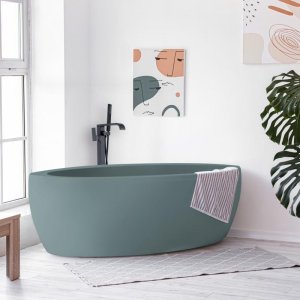 Bateria wannowa YokaHome Bateria wannowa z prysznicem wolnostojąca czarny - mat, loft - Yoka 2