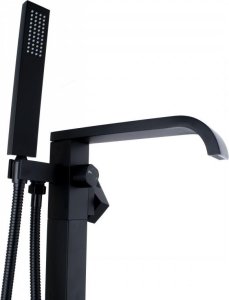 Bateria wannowa YokaHome Bateria wannowa z prysznicem wolnostojąca czarny - mat, loft - Yoka 4