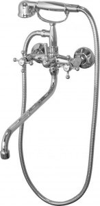 Bateria wannowa YokaHome Bateria wannowo-prysznicowa, chrom retro - Yoka 2