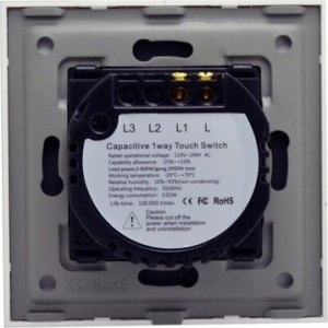 BSEED DOTYKOWY WŁĄCZNIK ŚWIATŁA 1K POJEDYNCZY SZKLANY 3