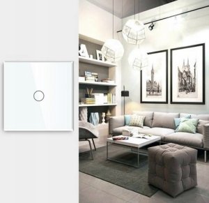 BSEED DOTYKOWY WŁĄCZNIK ŚWIATŁA 1K POJEDYNCZY SZKLANY 8