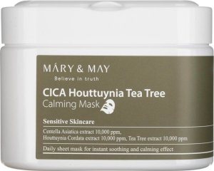 Mary&May Mary&May Kojące maseczki CICA Houttuynia Tea Tree Calming Mask - 30 sztuk 1