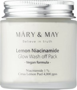 Mary&May Mary&May Maska glinkowa rozjaśniająca Lemon Niacinamide Glow - 125 g 1