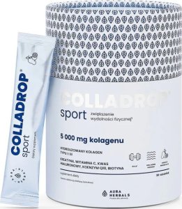 Aura Herbals Aura Herbals Colladrop Sport, kolagen morski 5000 mg - 30 saszetek 1