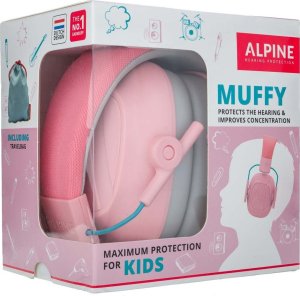 Alpine Alpine Muffy Kids nauszniki dla dzieci - różowe 1