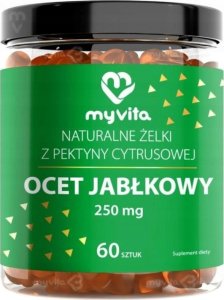 Triton MyVita Ocet Jabłkowy 250 mg, żelki z pektyny cytrusowej - 60 żelek 1