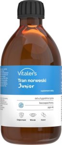 Triton Vitaler's Tran norweski Junior Omega-3 1200 mg dla dzieci - 250 ml 1