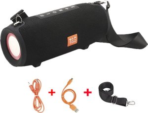 Głośnik T&G GŁOŚNIK BLUETOOTH PRZENOŚNY BEZPRZEWODOWY MOBILNY USB BOOMBOX RADIO LED MP3 TG322 14