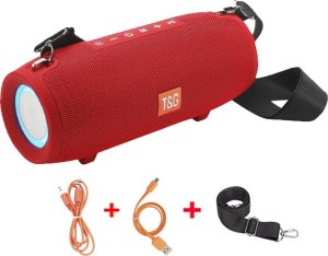 Głośnik T&G GŁOŚNIK BLUETOOTH PRZENOŚNY BEZPRZEWODOWY MOBILNY USB BOOMBOX RADIO LED MP3 TG322 15