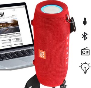 Głośnik T&G GŁOŚNIK BLUETOOTH PRZENOŚNY BEZPRZEWODOWY MOBILNY USB BOOMBOX RADIO LED MP3 TG322 17