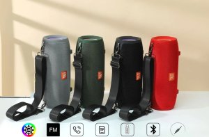 Głośnik T&G GŁOŚNIK BLUETOOTH PRZENOŚNY BEZPRZEWODOWY MOBILNY USB BOOMBOX RADIO LED MP3 TG322 4