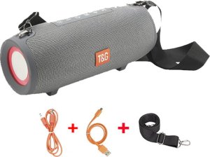 Głośnik T&G GŁOŚNIK BLUETOOTH PRZENOŚNY BEZPRZEWODOWY MOBILNY USB BOOMBOX RADIO LED MP3 TG322 14