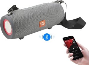 Głośnik T&G GŁOŚNIK BLUETOOTH PRZENOŚNY BEZPRZEWODOWY MOBILNY USB BOOMBOX RADIO LED MP3 TG322 17