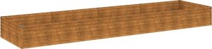 vidaXL Podwyższona donica, 387x100x36 cm, stal kortenowska 2