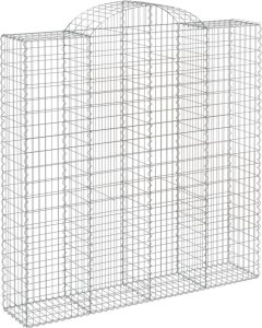 vidaXL Łukowaty kosz gabionowy 200x50x200/220 cm, galwanizowane żelazo 2