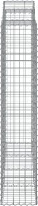 vidaXL Łukowaty kosz gabionowy 200x50x200/220 cm, galwanizowane żelazo 4