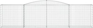 vidaXL Łukowaty kosz gabionowy, 400x50x100/120cm, galwanizowane żelazo 3