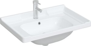Umywalka vidaXL Umywalka, biała, 71x48x23 cm, prostokątna, ceramiczna 3