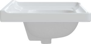 Umywalka vidaXL Umywalka, biała, 71x48x23 cm, prostokątna, ceramiczna 6