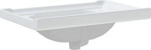 Umywalka vidaXL Umywalka, biała, 71x48x23 cm, prostokątna, ceramiczna 7