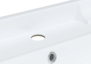 Umywalka vidaXL Umywalka, biała, 71x48x23 cm, prostokątna, ceramiczna 9