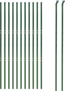 vidaXL Ogrodzenie ze zgrzewanej siatki, zielone, 2x25 m 2
