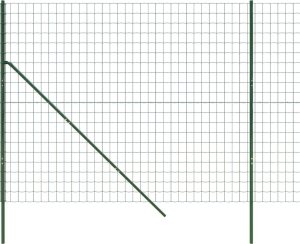 vidaXL Ogrodzenie ze zgrzewanej siatki, zielone, 2x25 m 3