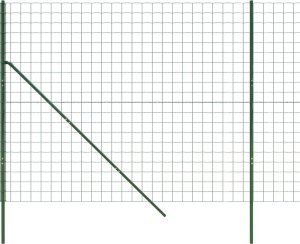 vidaXL Ogrodzenie ze zgrzewanej siatki, zielone, 2x25 m 4