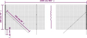 vidaXL Ogrodzenie ze zgrzewanej siatki, zielone, 2x25 m 5