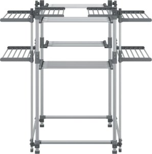 Suszarka na pranie vidaXL Suszarka na pranie, 107x107x120 cm, aluminium 3