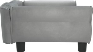vidaXL Legowisko dla psa, jasnoszare, 95x55x30 cm, aksamitne 4