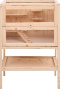 vidaXL Klatka dla chomika, 55x40x80 cm, lite drewno jodłowe 4