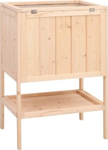 vidaXL Klatka dla chomika, 55x40x80 cm, lite drewno jodłowe 6