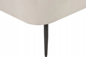 Beliani Szezlong welurowy lewostronny biały ARCEY 7