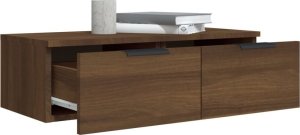 vidaXL Szafki wiszące, 2 szt., brązowy dąb, 68x30x20 cm 5