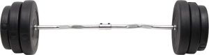 vidaXL Sztanga z gryfem łamanym i talerzami, 90 kg 3